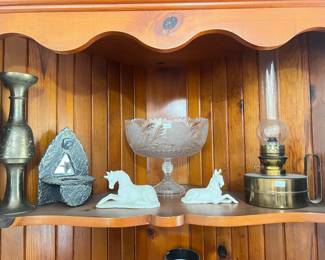 Danish Vintage Oil Lamp & Decor