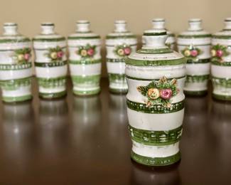 Capodimonte shaker jars.