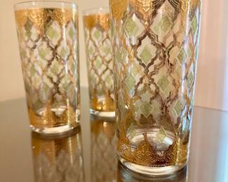 Vintage Culver "Valencia" highball glasses.