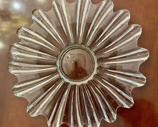 Fostoria Celestial clear glass platter.