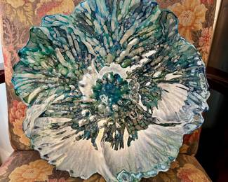 Italian handmade five-petal bowl.