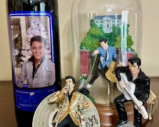 Various Elvis collectables.