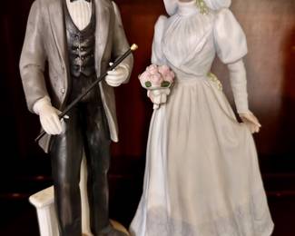 Homco bisque ceramic figurines.