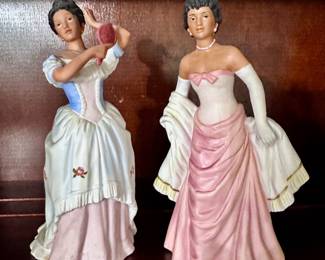 Homco bisque ceramic figurines.