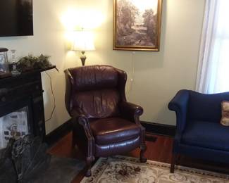 Leather recliner