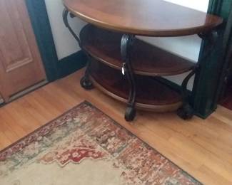 Three-tier demuline side table 