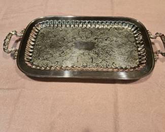 Leonard silverplate tray 