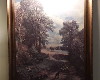 1826 Oil on canvas by John Constable's "The Cornfield" 