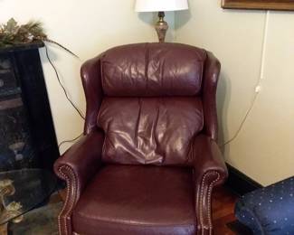 Leather recliner 