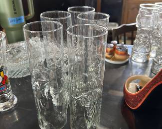 1970'S LIBBEY LA FEMME GLASSES