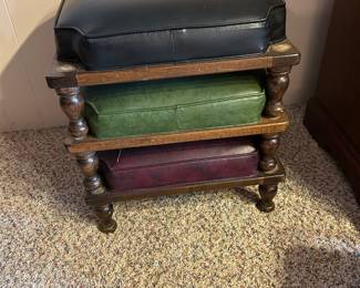 MID-CENTURY 3 PIECE ETHAN ALLEN STACKING OTTOMANS