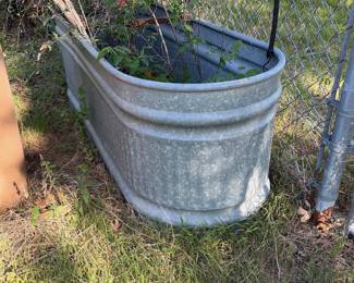 galvanized trough