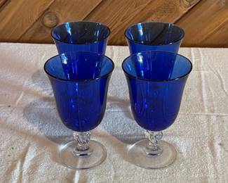 vintage blue glasses 