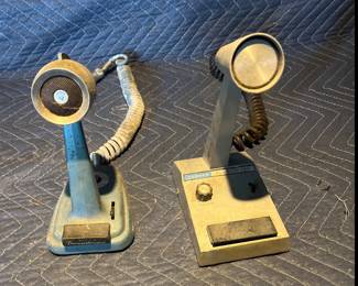 vintage 2 way radio microphones