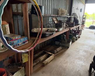 wooden benches 5 total - 8ft long each 