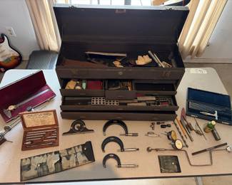 machinist toolbox and tools 