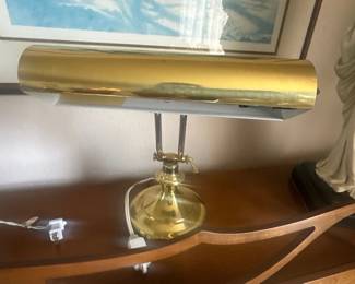 Brass desk lamp