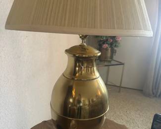 Brass table lamp