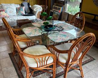 Wicker dining set