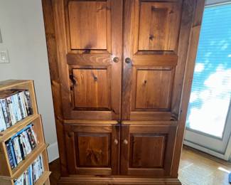 Armoire media, storage, tv, wine bar, closet
