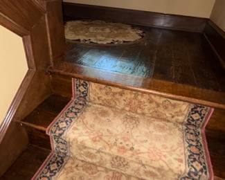 Staircase, rugs