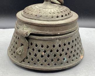 Antique Brass Pandan Box