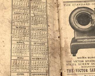 1915 Victor Safe Ledger