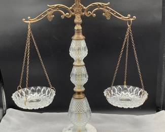 Austrian crystal balance scale