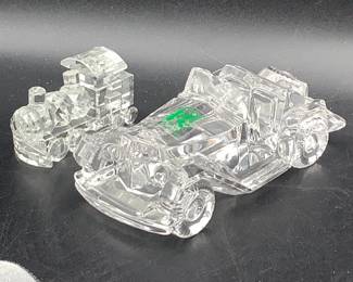 Crystal car and train
