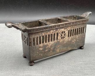 Art Deco The Roosevelt Hotel 3 Well Salt/Pepper Holder