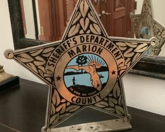 Heavy metal Sheriff Sign