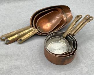 Brass and Copper vintage measures