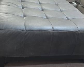 Ashley Furniture Tufted Leather Ottoman