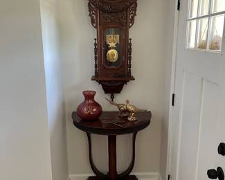 Foyer Table and Clock