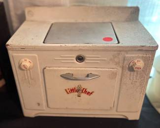 Vintage Metal Toy Stove 