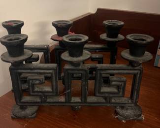 Cast Iron Candle Holders