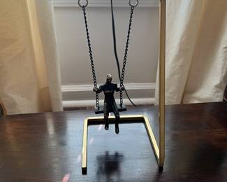 Unique Bronze Swing Art