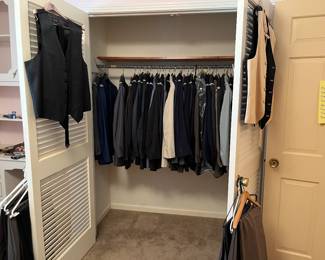 High end suits and dress clothing in a variety of sizes from 42-48R