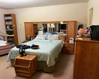 Adjustable bed frame, solid wood furniture