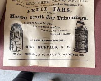 Vintage Ball Jars some with original box and paperwork 