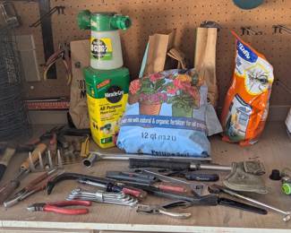 Tools and gardening supplies