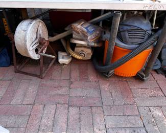 Antique drain snake, shop vac works great, Electrolux vintage vacuum