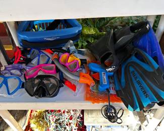 Snorkeling, masks, snorkel, and fins for fun beach days