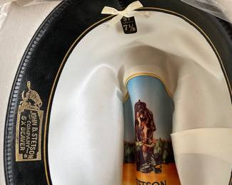 Inside of Stetson hat yes it really is new and old at the same time