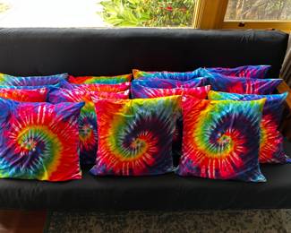 18” square pillows with invisible zippers so psychedelic,  man