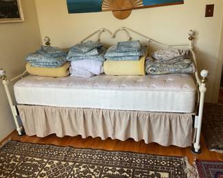 Daybed as presented for the sale three comforter sets available that match for in total plus foam cushions and mattress covers for separate purchase