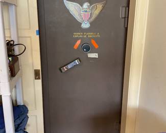 Sportsman steel safe we have combo and key is 30 inches wide by 5 feet tall by 22 inches deep