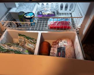 Lower freezer drawer has not been cleaned out so perhaps gift with purchase?
