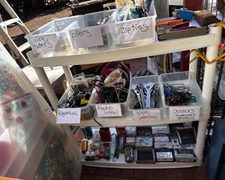 Tools by the bin full