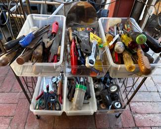 Still getting the tools out, hammers, mallets, screwdrivers, wrenches, pliers cutters, more to follow